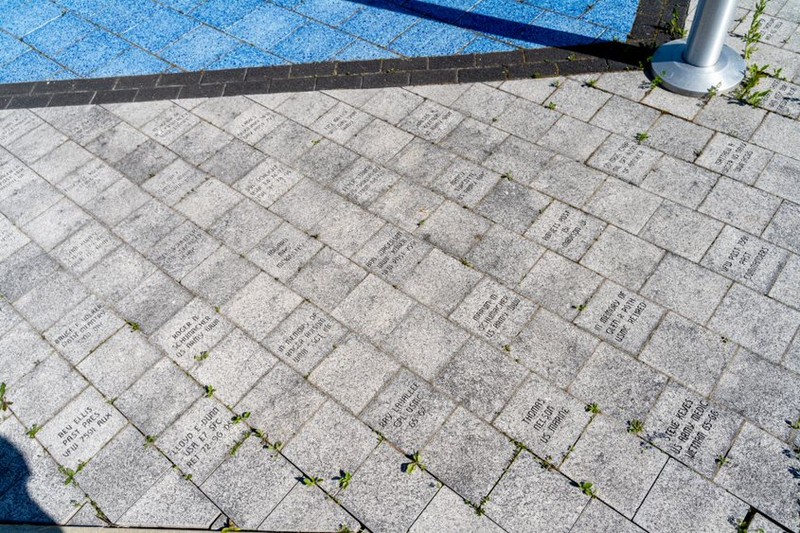 Memorial bricks dedicated to Wisconsin veterans