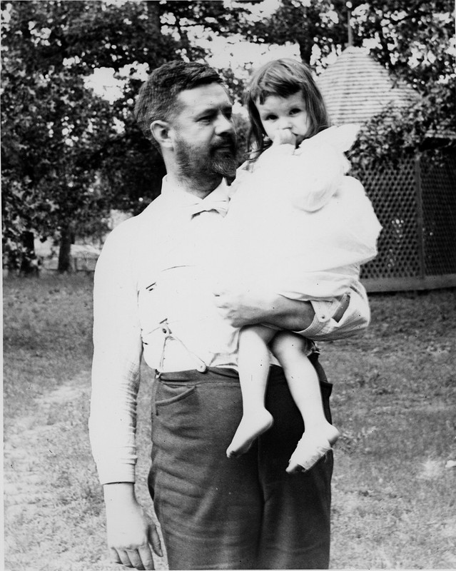 Ruric Roark and his daughter, Kathleen.  Roark Family Papers.