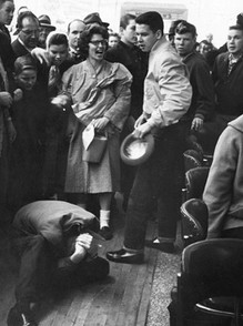 White citizens attacked the students on Feb 27, 1960. Police responded by arresting the students even though they offered no resistance, and the police charged them with disorderly conduct