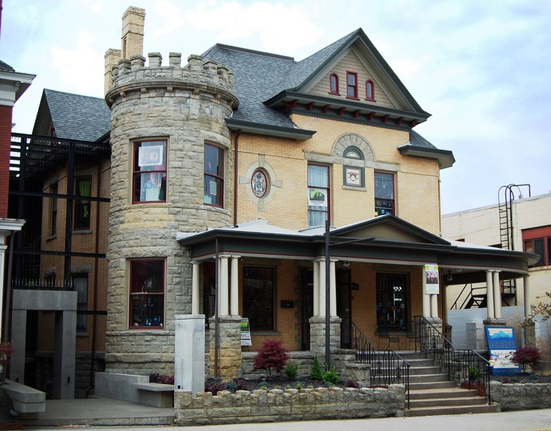 The Appalachian Gallery is located in a beautiful house designed by Elmer Jacobs, who designed buildings like the Seneca Glass Factory and the additional wings on Woodburn Hall.