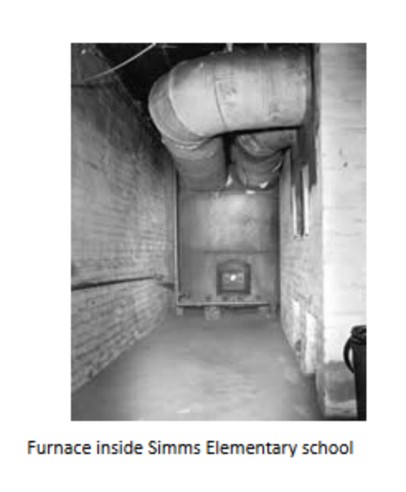 The school's furnace room