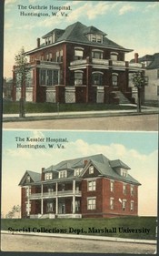 Postcard of Guthrie Hospital, circa 1910