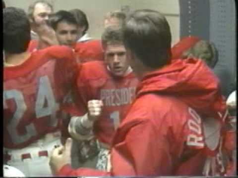 Locker Room picture of R-W football team 