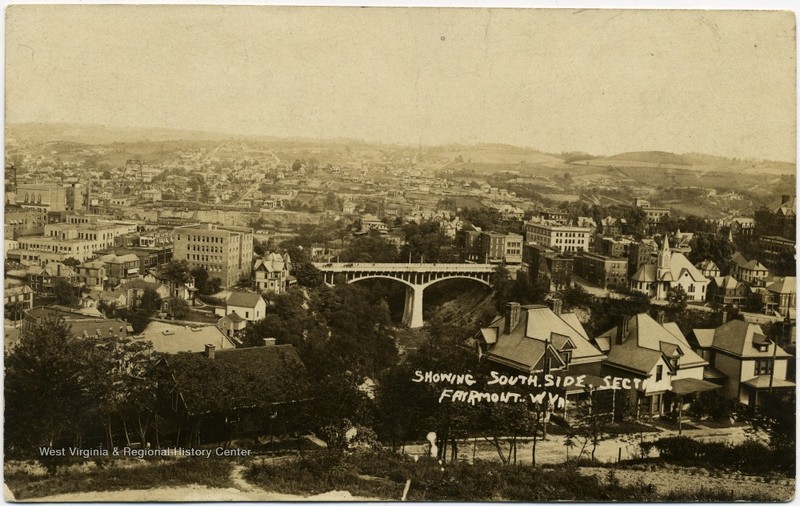 Frank Kozul's town of Fairmont circa 1925, a few years before Kozul's alleged encounter with the White Thing.