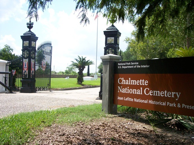 Entrance to Chalmette Cemetery