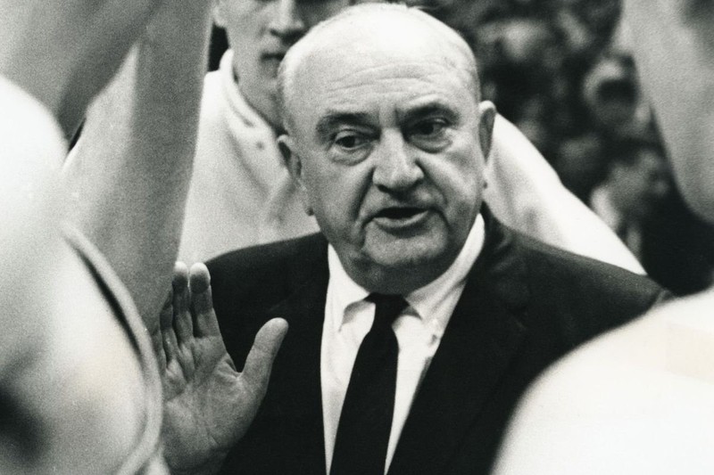 Former University of Kentucky basketball head coach Adolph Rupp.