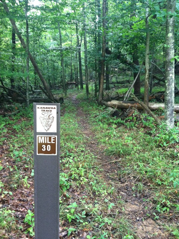 One of the many trail markers. 