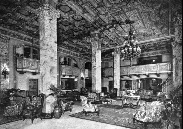The Lobby of the Beverly Wilshire Hotel, 1930s