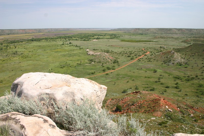 Overlooking the quarries