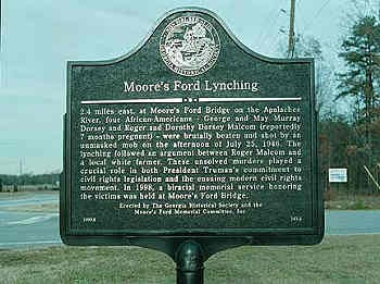 This historical marker is located about two-and-a-half miles from the massacre