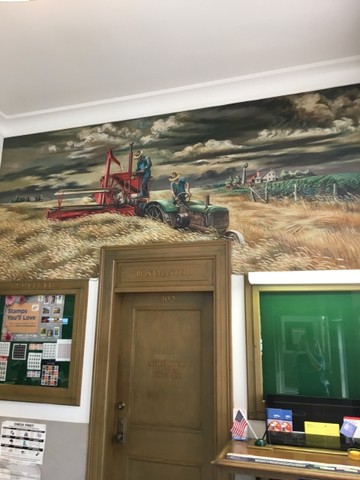 "Men and Wheat" Mural
painted by Joe Jones
City of Seneca (KS) Post Office
