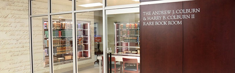 College of Law's Rare Book Room