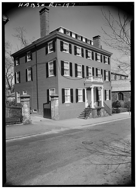 April, 1958 south (front) and west elevations, Joseph Hale House