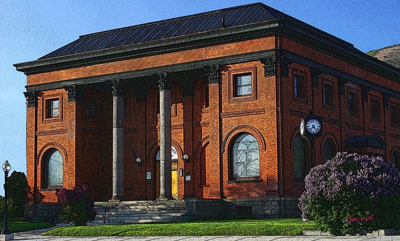 The Hearst Free Library was built by philanthropist Phoebe Hearst in 1898. 