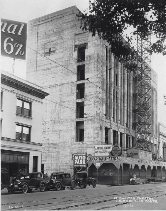 The El Capitan Theatre Being Built 