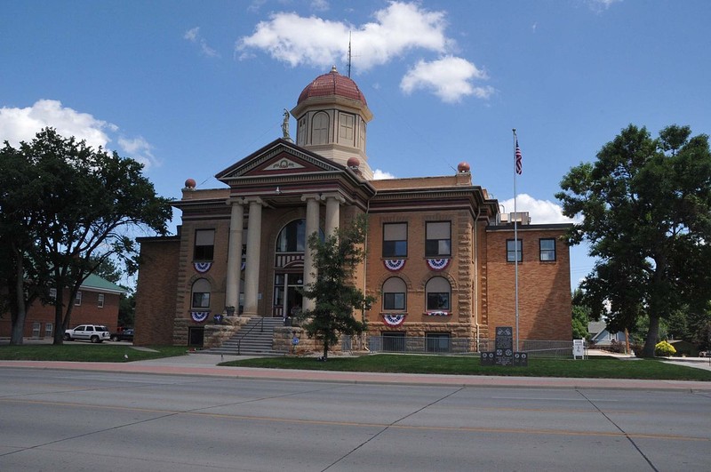 The Butte County Courthouse was built in 1912 and still serves as the county seat.