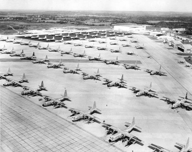 C-130 on Sewart AFB
courtesy of Rutherford Co Tennessee Historical Society