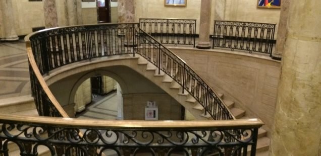 Central staircase (image from Medford Arts Council)