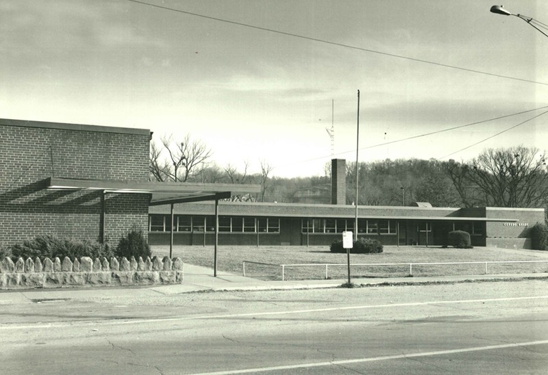 The final Ceredo Elementary School building sometime after its opening in December 1957. Image courtesy of the Ceredo Historical Society Museum. 