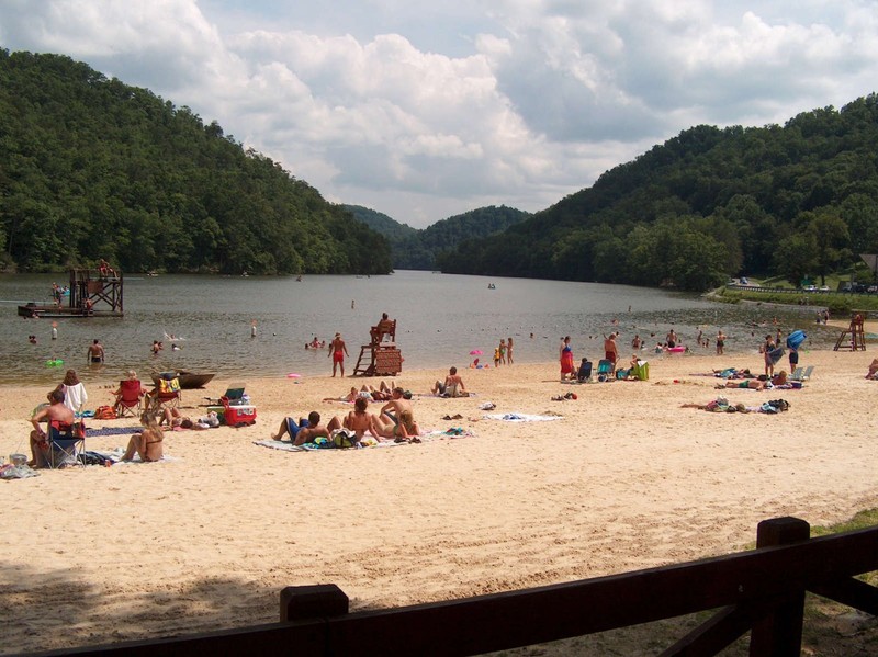 Hungry Mother Lake and beach