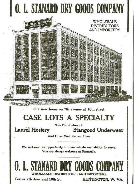 Ad for Stanard Dry Goods from 1924