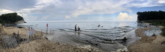 Panoramic view of Fossil Beach