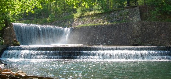 Douthat State Park spillway