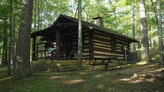 Example of the cabins in Douthat State Park