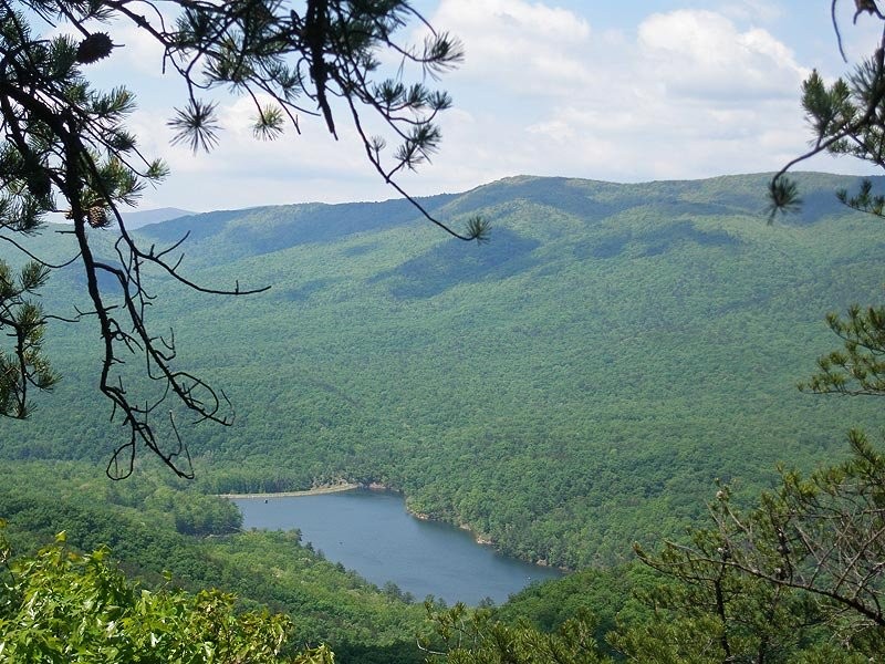 Scenic views inside Douthat State Park