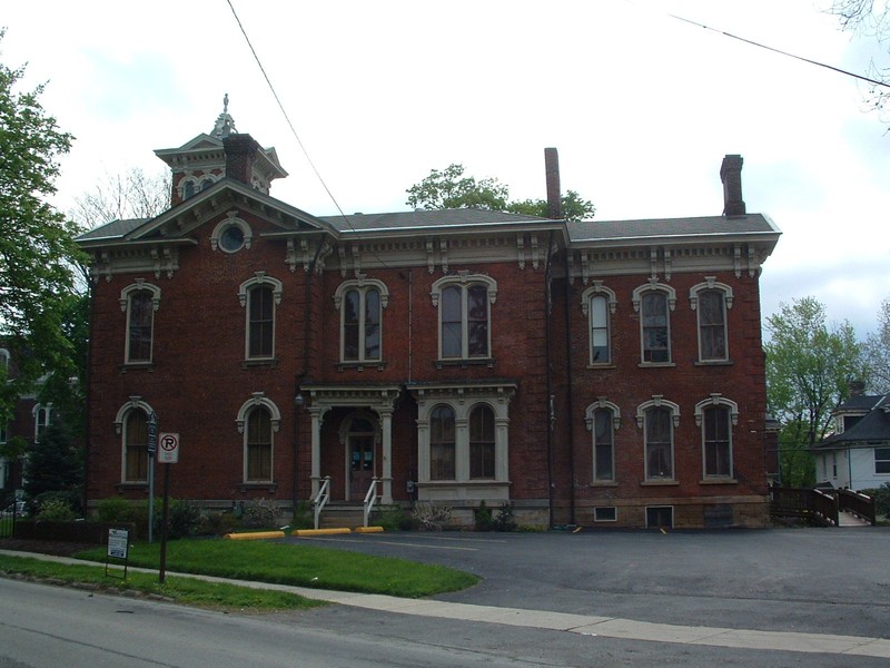 This side view of the house reveals its size and grandeur.  