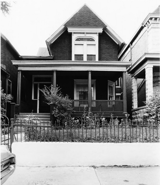 This early, 20th century house was constructed using the "Queen Anne" architecture style.