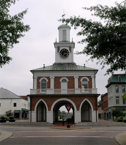 The Market House was built in 1832 and is a National Historic Landmark.