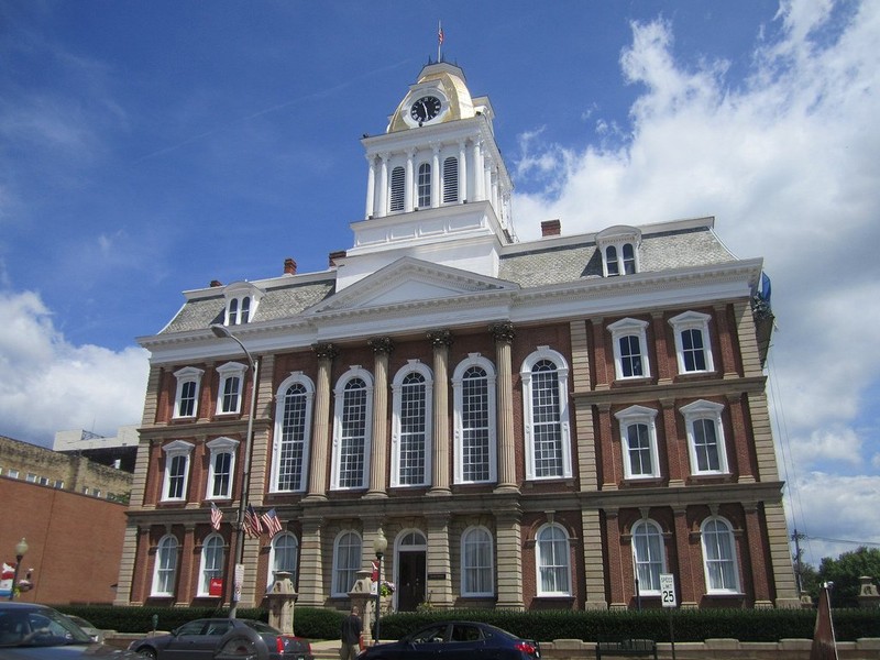 The Old Indiana Courthouse was the judicial center of the county for a century before it was replaced in 1970.  