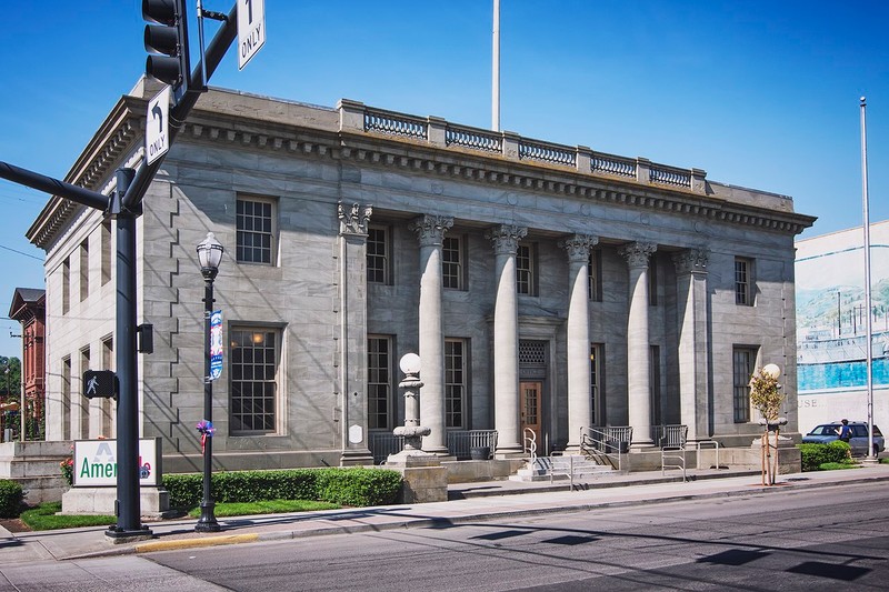 The former U.S. Post Office building was constructed in 1916 and was the first building the federal government erected in the city.