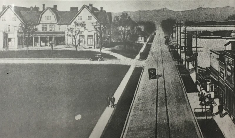 Depiction of the Glenwood as seen from Chestnut Street. Image courtesy of the Kenova Historical Commission. 