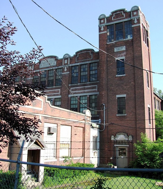 The Blackinton Mill in July of 2010 by Wikimedia Contributor John Phelan.