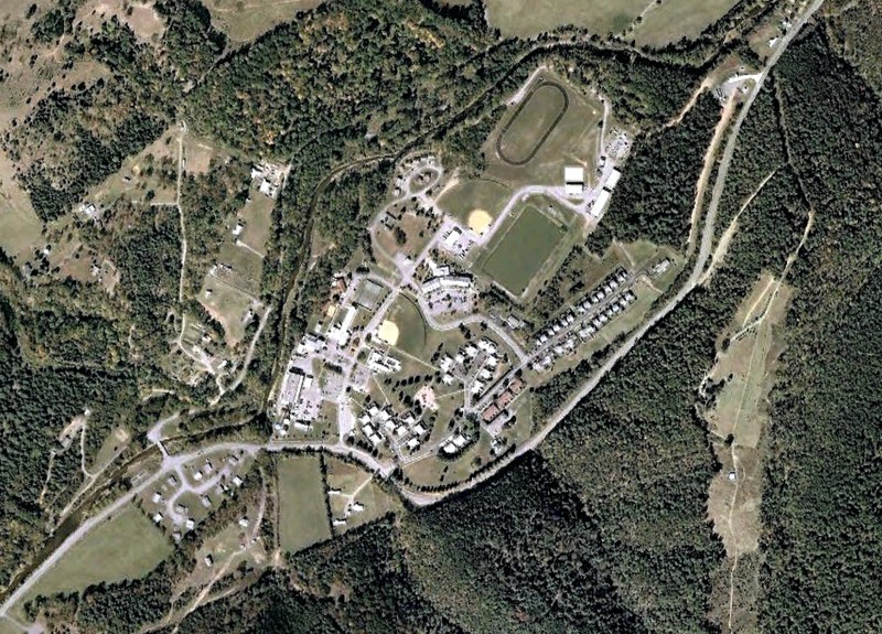 Aerial view of the Sugar Grove Naval Base