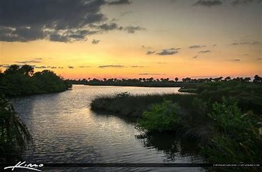 sunset at Mosquitto Lagoon