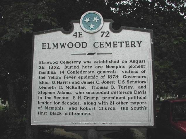 Elmwood Cemetery Historic Marker  