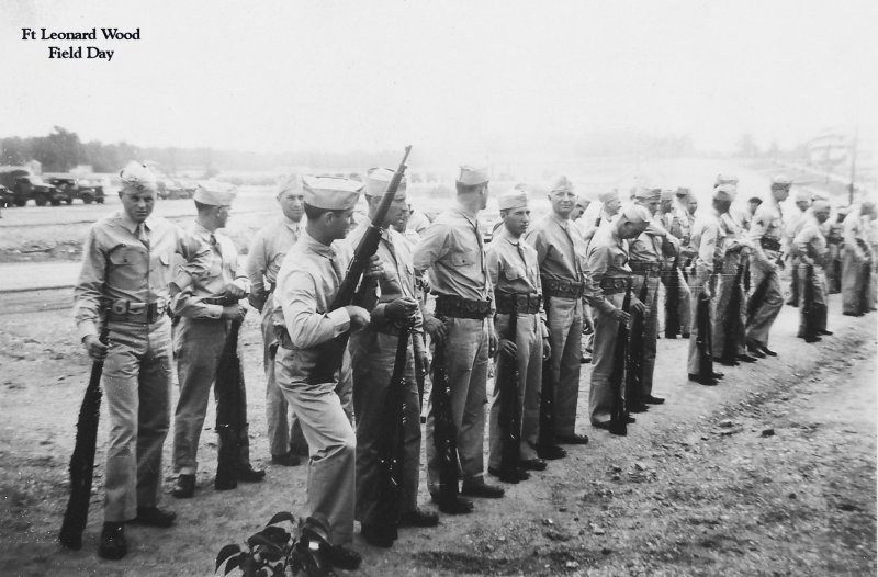 Troops training at Fort Leonard Wood. 