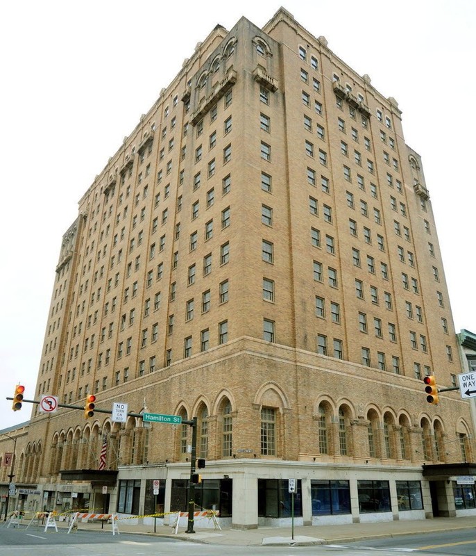 The Americus Hotel during recent renovations.  