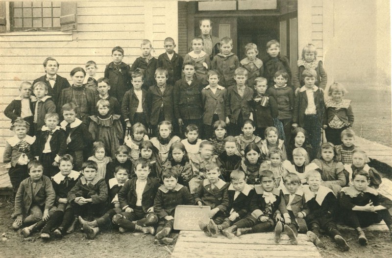 Third Grade Kenova Elementary School class in 1899. The teachers are identified as W. W. Smith and Betty Lambert. Image courtesy of the Ceredo Historical Society Museum. 