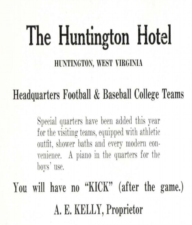 Ad for the hotel from 1917