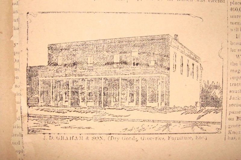 JD Graham & Son General Store located on East Graves Avenue, advertisement in the Orange City Dispatch. April 14, 1894. Florida Historical Society.