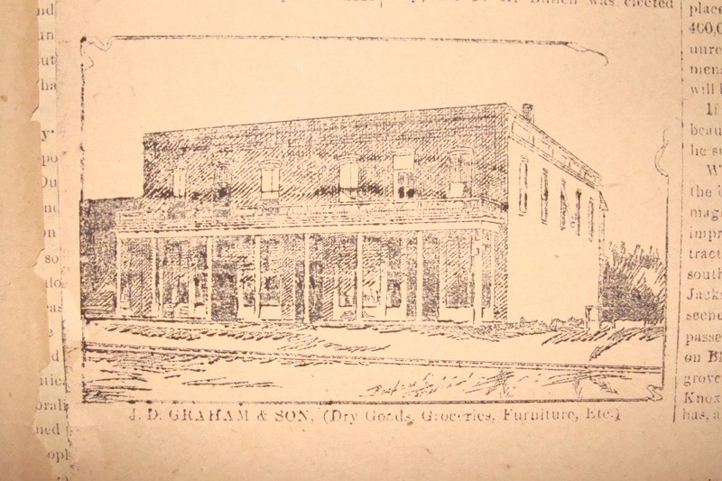 JD Graham & Son General Store located on East Graves Avenue, advertisement in the Orange City Dispatch. April 14, 1894. Florida Historical Society. 