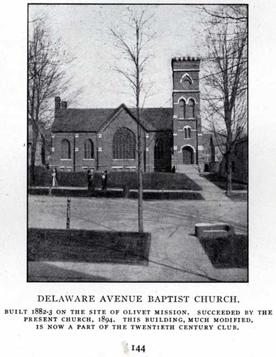 Image of the original Delaware Avenue Baptist Church.