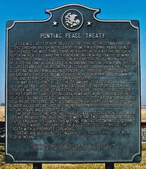 Pontiac Peace Treaty historical marker