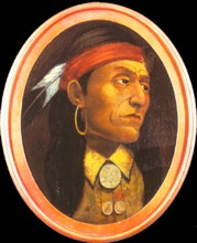 An artist's rendition of Chief Pontiac