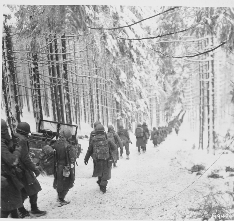 American soldiers during Battle of the Bulge