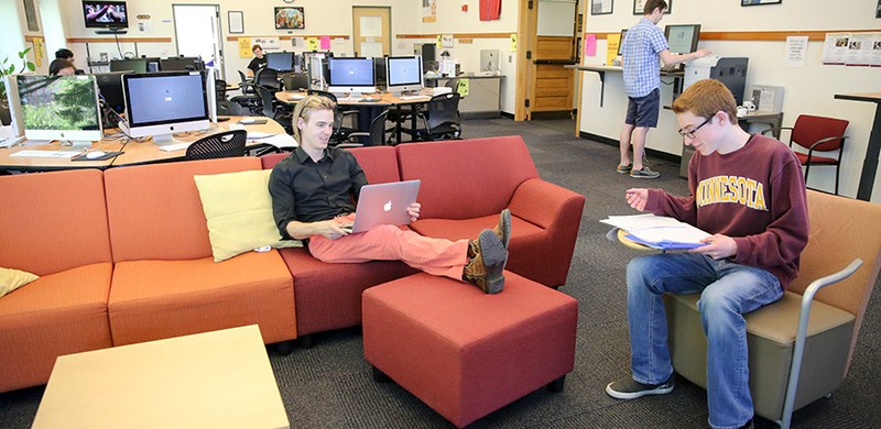 The Multimedia Lab of the CLA Language Center, located in Jones Hall 